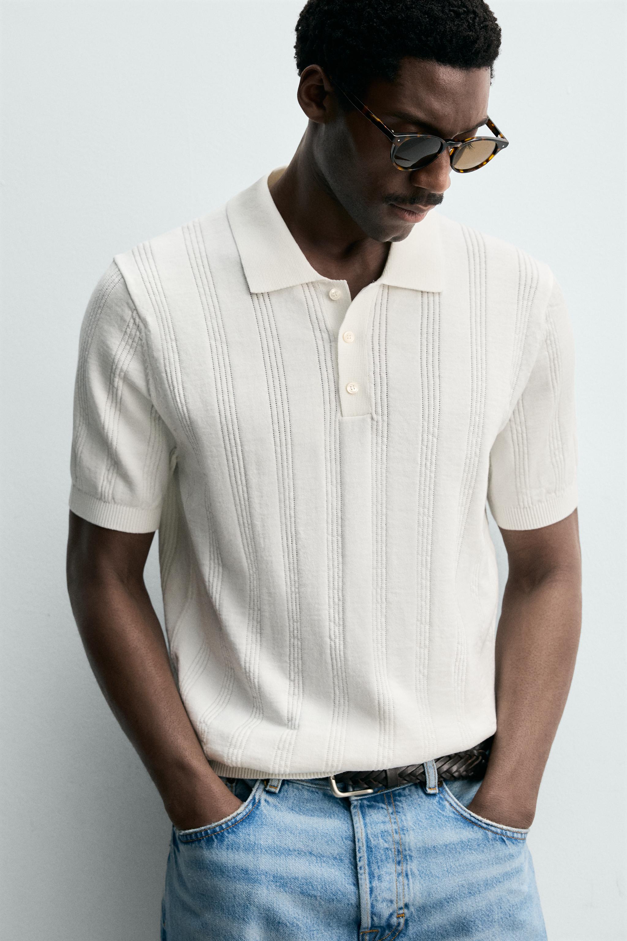 POLO EN MAILLE REGULAR FIT STRUCTURÉ